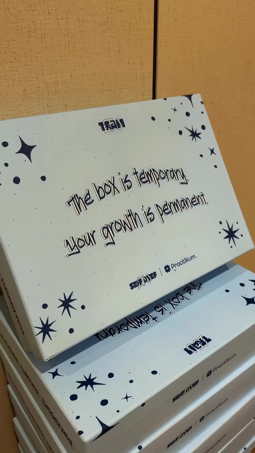 Gift boxes prepared for students