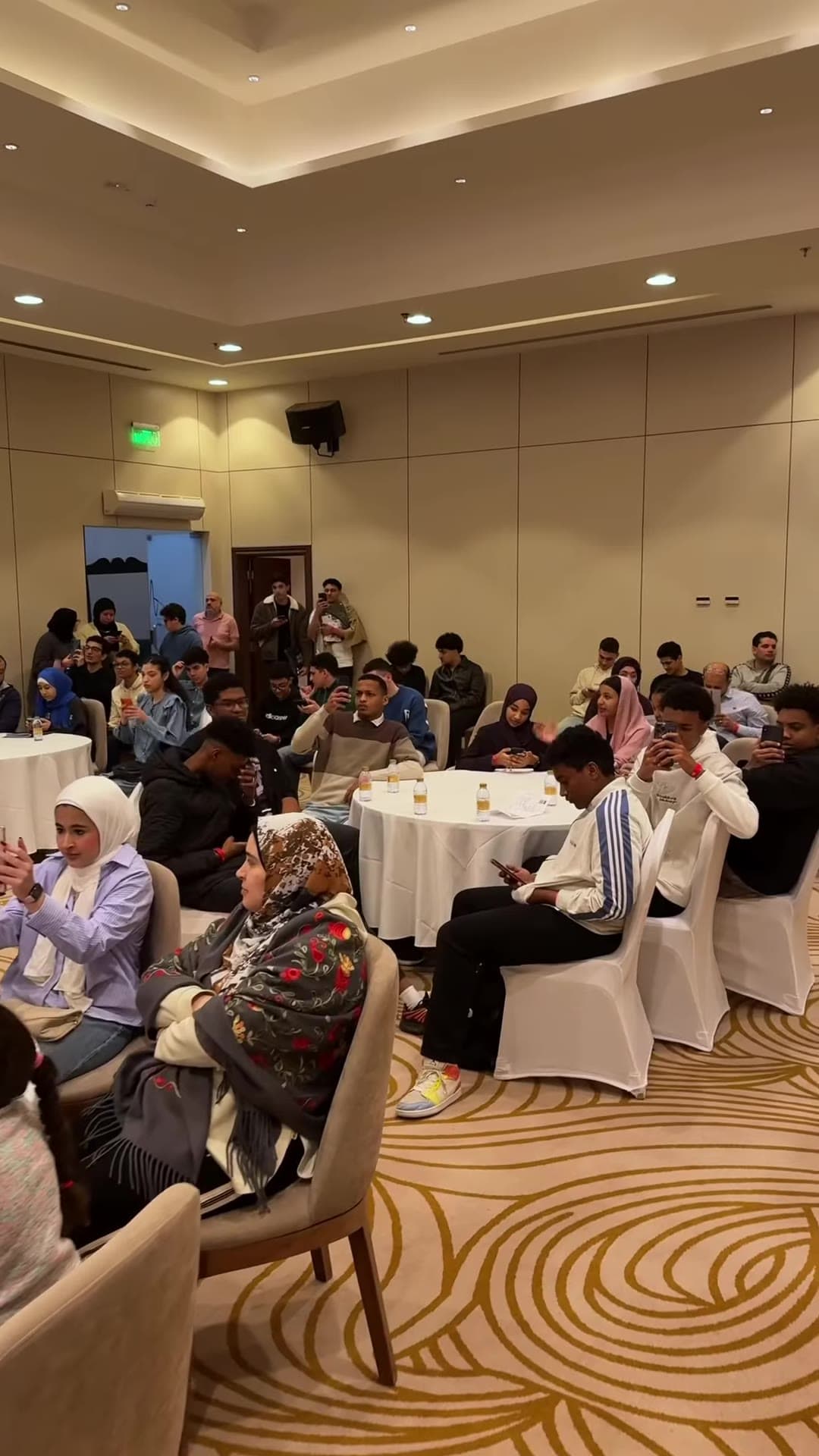 A full hall of students during the Riyadh event